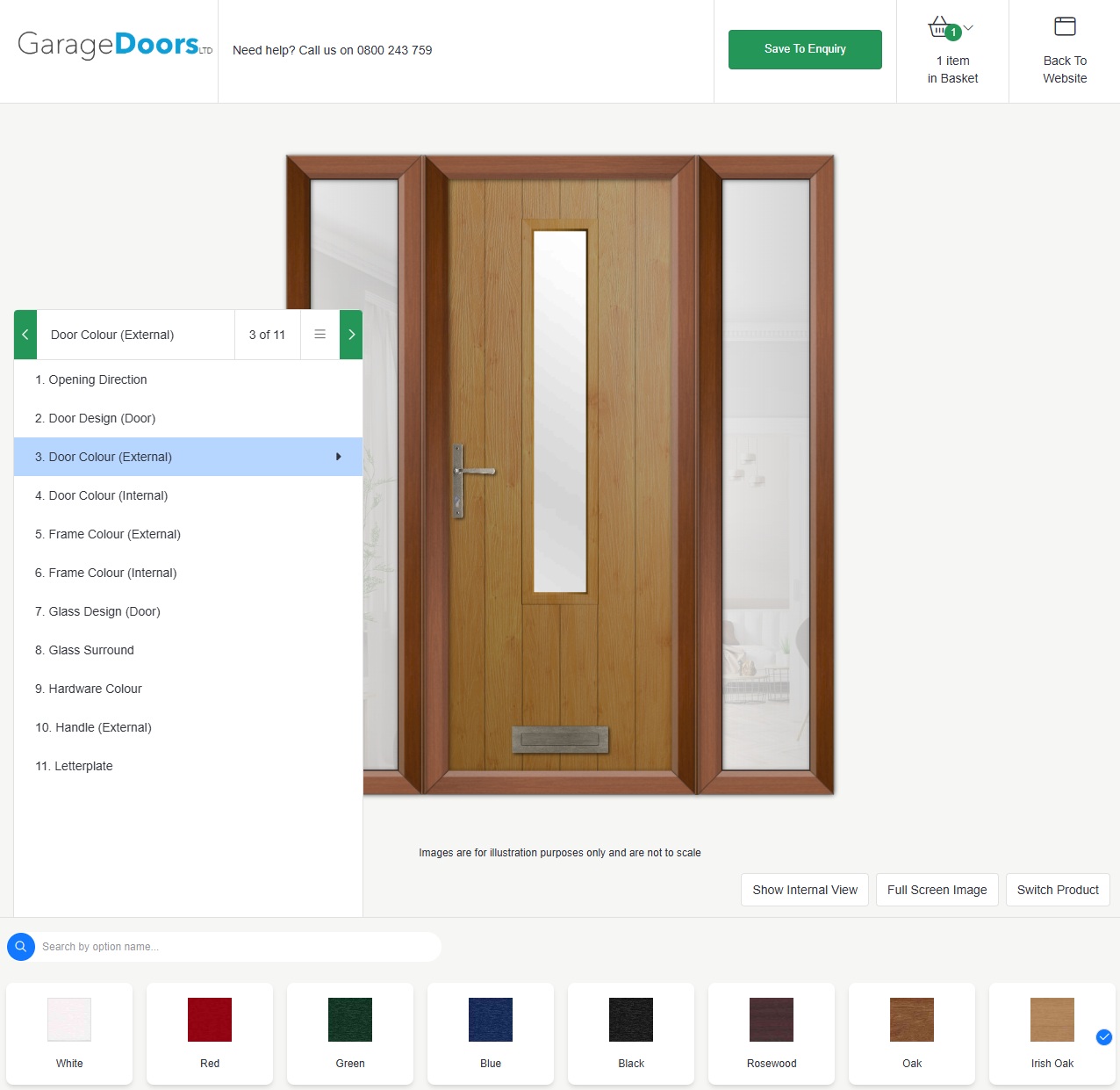 Garage Doors London front door design tool