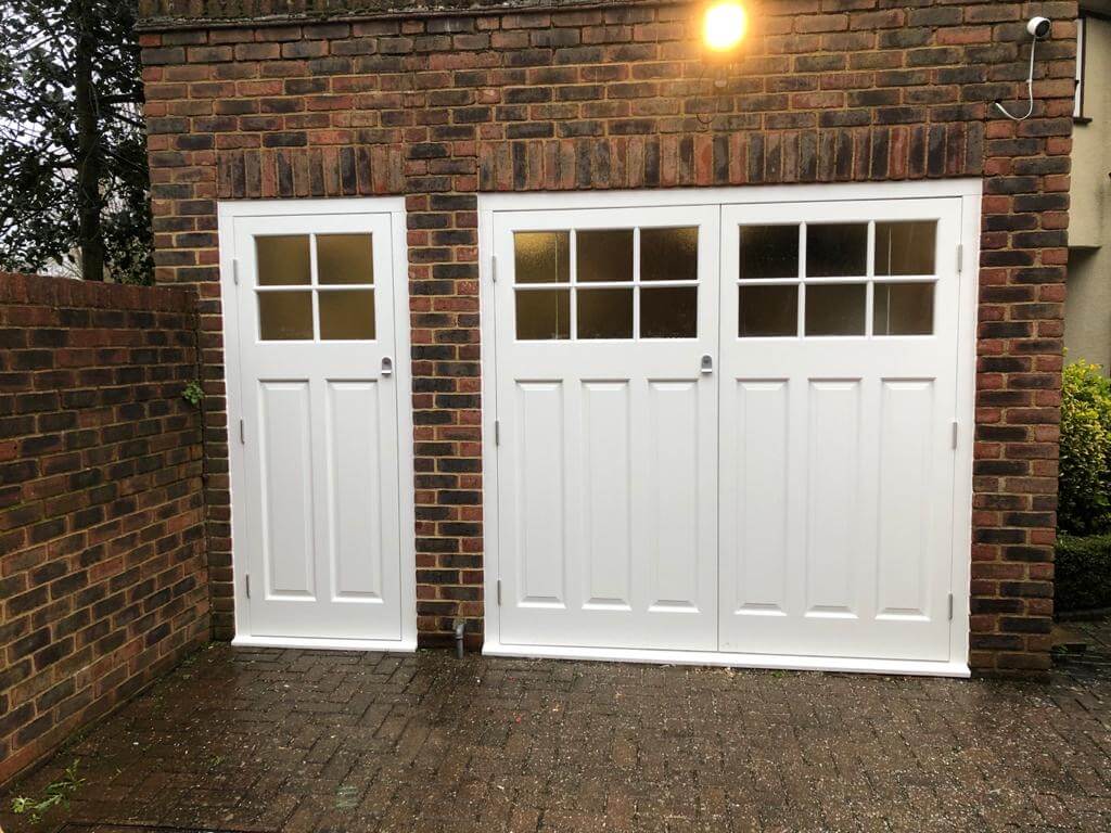 Timber Side Hinged Garage Doors